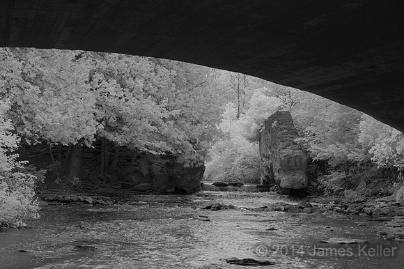 Under the Bridge at Ocqueoc Falls