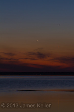 Mercury, Jupiter and Venus Sunset 1