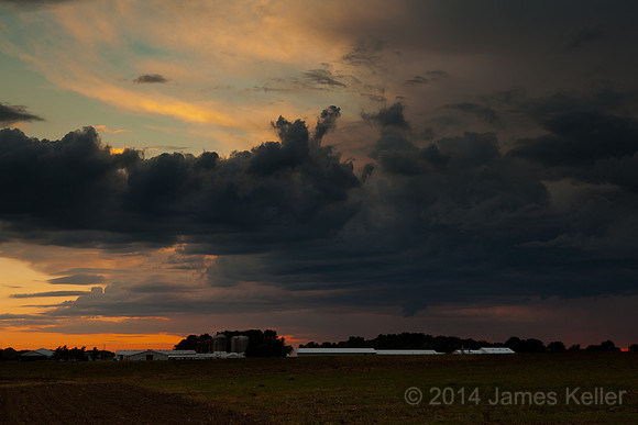 MSU Dairy Farm Sunset