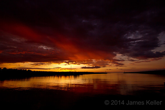 Hammond Bay Harbor Sunset 1