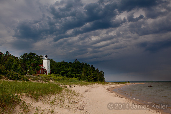 Forty Mile Point Lighthouse Storm