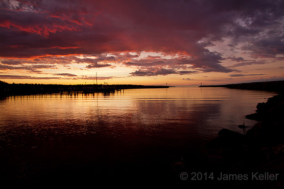Hammond Bay Harbor Sunset 2