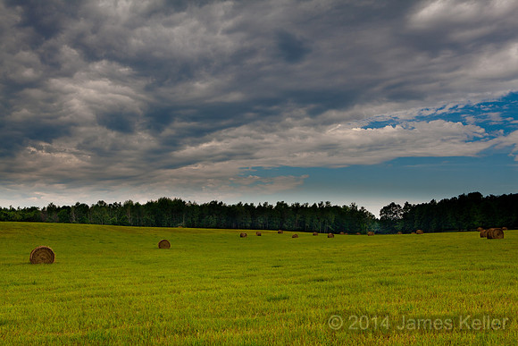 Hay Field Clouds 1